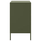Bedside Cabinets 2 pcs Olive Green 36x39x68 cm Steel