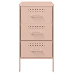 Bedside Cabinet Pink 36x39x68 cm Steel