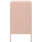 Bedside Cabinets 2 pcs Pink 36x39x68 cm Steel