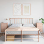 Bedside Cabinets 2 pcs Pink 36x39x68 cm Steel