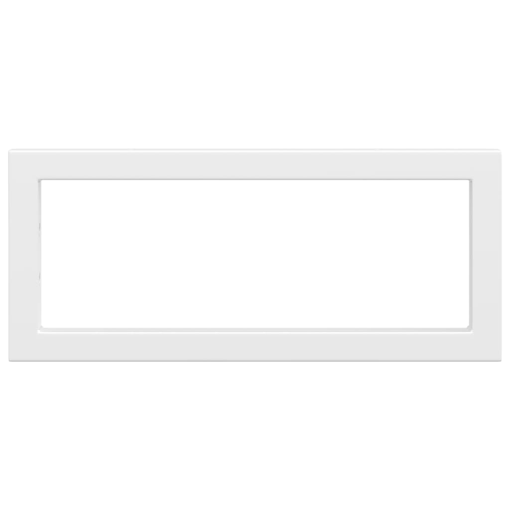 Shelf Brackets for Washbasin 2 pcs White Rectangular Steel