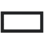 Shelf Brackets for Washbasin 2 pcs Black Rectangular Steel