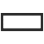 Shelf Brackets for Washbasin 2 pcs Black Rectangular Steel