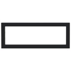 Shelf Brackets for Washbasin 2 pcs Black Rectangular Steel