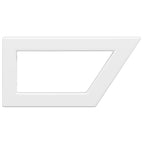 Shelf Brackets for Washbasin 2 pcs White Trapezium Steel