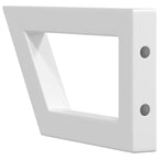 Shelf Brackets for Washbasin 2 pcs White Trapezium Steel