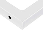 Shelf Brackets for Washbasin 2 pcs White Trapezium Steel