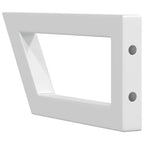 Shelf Brackets for Washbasin 2 pcs White Trapezium Steel
