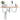 Shelf Brackets for Washbasin 2 pcs White Trapezium Steel