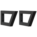 Shelf Brackets for Washbasin 2 pcs Black Trapezium Steel
