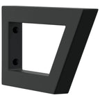 Shelf Brackets for Washbasin 2 pcs Black Trapezium Steel
