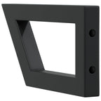Shelf Brackets for Washbasin 2 pcs Black Trapezium Steel