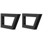 Shelf Brackets for Washbasin 2 pcs Black Trapezium Steel