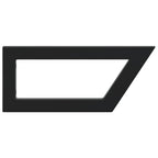 Shelf Brackets for Washbasin 2 pcs Black Trapezium Steel