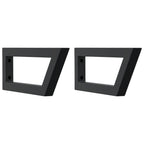 Shelf Brackets for Washbasin 2 pcs Black Trapezium Steel