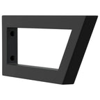 Shelf Brackets for Washbasin 2 pcs Black Trapezium Steel