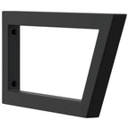 Shelf Brackets for Washbasin 2 pcs Black Trapezium Steel
