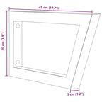 Shelf Brackets for Washbasin 2 pcs Black Trapezium Steel