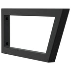 Shelf Brackets for Washbasin 2 pcs Black Trapezium Steel