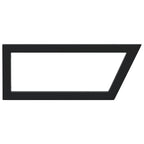 Shelf Brackets for Washbasin 2 pcs Black Trapezium Steel