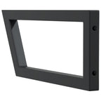 Shelf Brackets for Washbasin 2 pcs Black Trapezium Steel