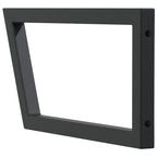Shelf Brackets for Washbasin 2 pcs Black Trapezium Steel