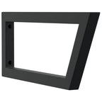 Shelf Brackets for Washbasin 2 pcs Black Trapezium Steel