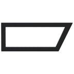 Shelf Brackets for Washbasin 2 pcs Black Trapezium Steel