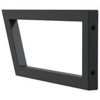 Shelf Brackets for Washbasin 2 pcs Black Trapezium Steel