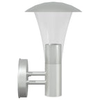 Outdoor Wall Lights 2pcs Silver Stainless Steel