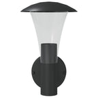 Outdoor Wall Lights 2pcs Black Stainless Steel