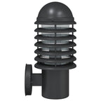 Outdoor Wall Lights 2pcs Black Stainless Steel