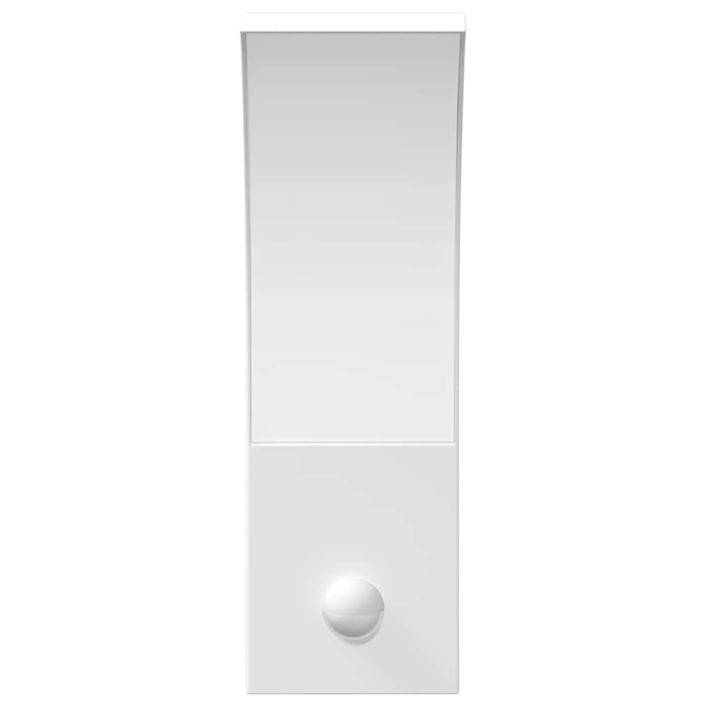 Outdoor LED Wall Lights with Sensors 2pcs White Die-cast Aluminium