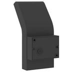 Outdoor LED Wall Light with Sensor Black Die-cast Aluminium