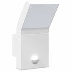 Outdoor LED Wall Light with Sensor White Die-cast Aluminium