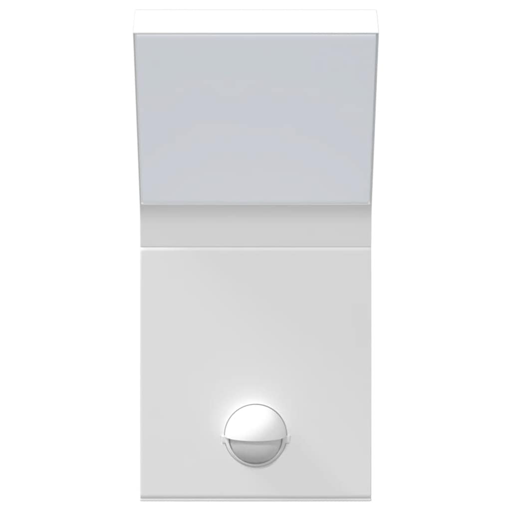 Outdoor LED Wall Lights with Sensors 2pcs White Die-cast Aluminium