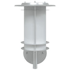 Outdoor Wall Light Silver Stainless Steel