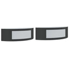 Outdoor Wall Lights 2pcs Black Stainless Steel