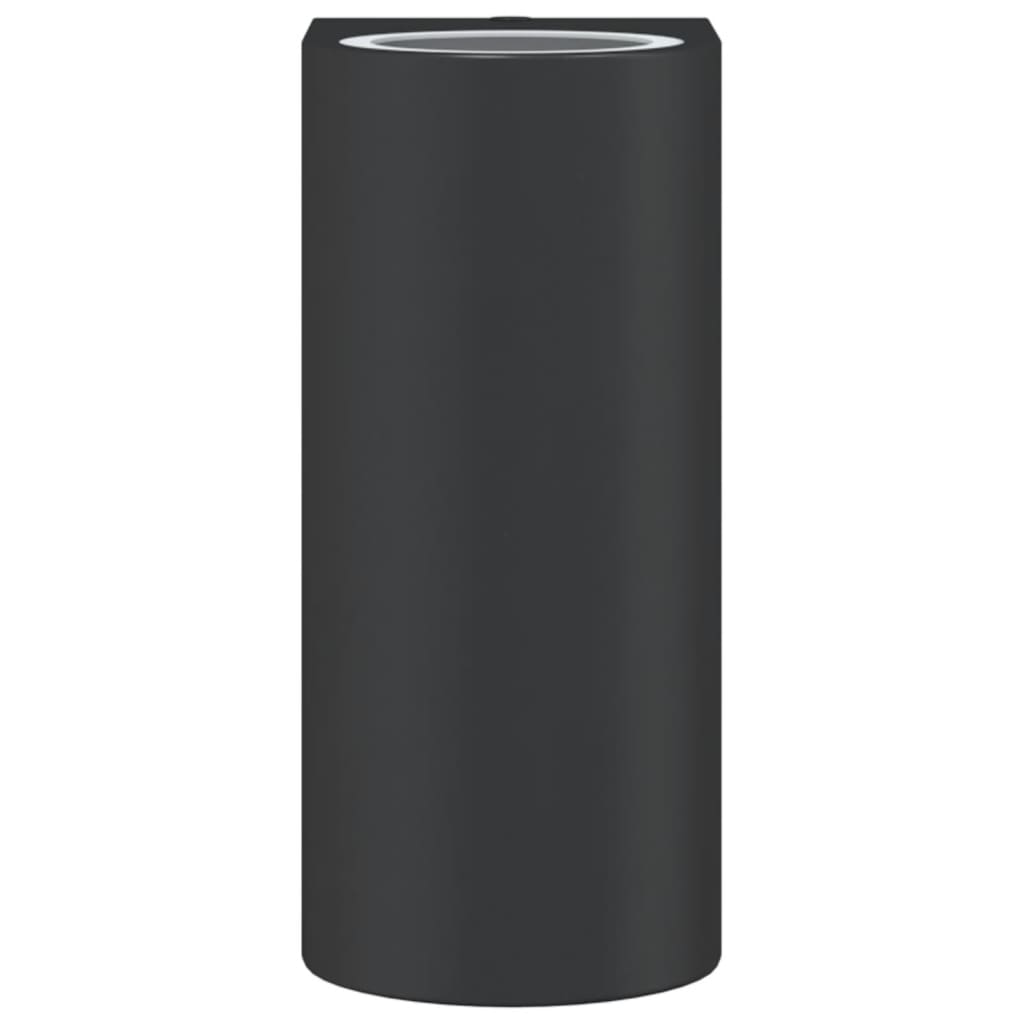 Outdoor Wall Lights 2pcs Black Die-cast Aluminium