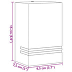 Outdoor Wall Light Silver Stainless Steel