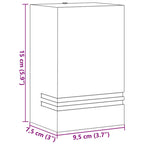 Outdoor Wall Light Black Stainless Steel