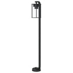 Outdoor Floor Lamp Black 100 cm Stainless Steel