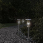 Outdoor Floor Lamp Silver 60 cm Stainless Steel