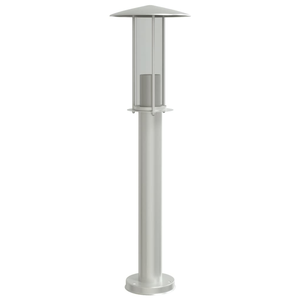 Outdoor Floor Lamp Silver 60 cm Stainless Steel