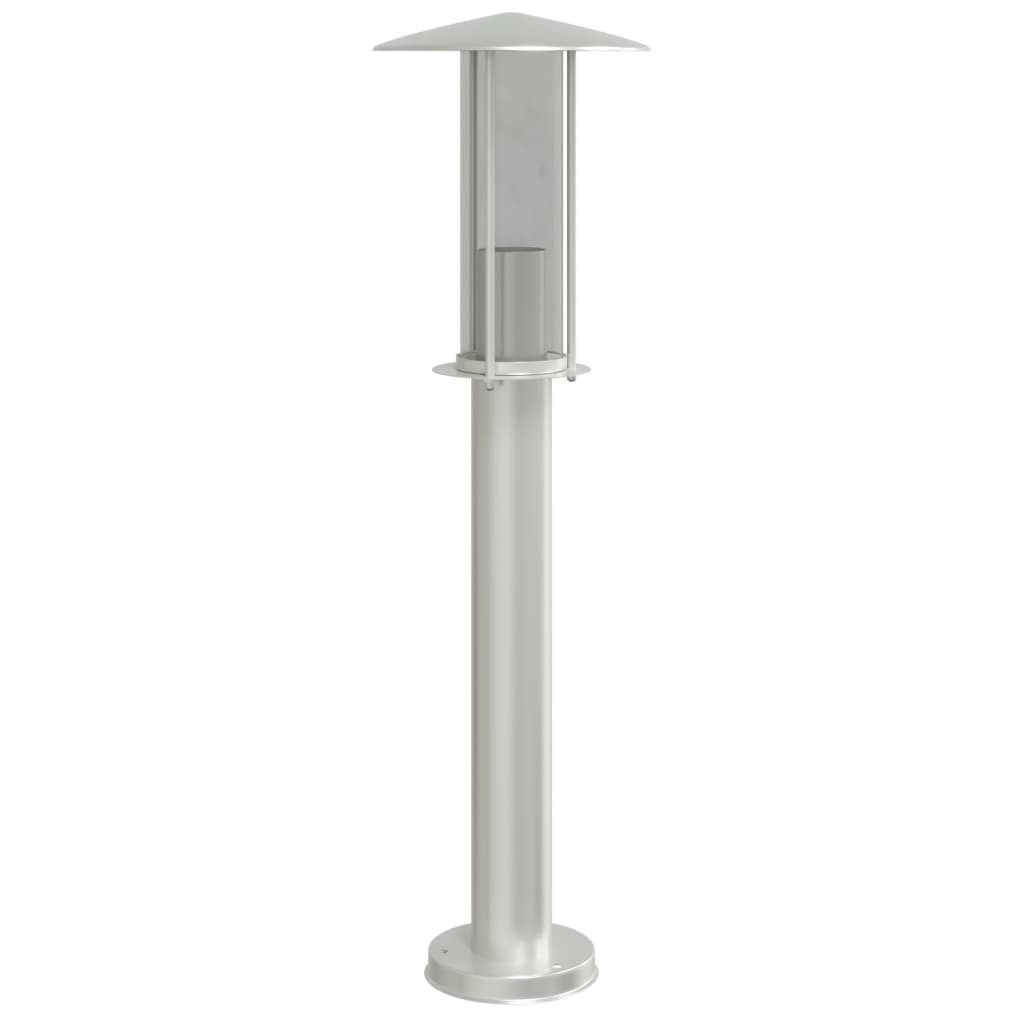 Outdoor Floor Lamp Silver 60 cm Stainless Steel