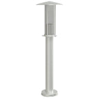 Outdoor Floor Lamp Silver 60 cm Stainless Steel