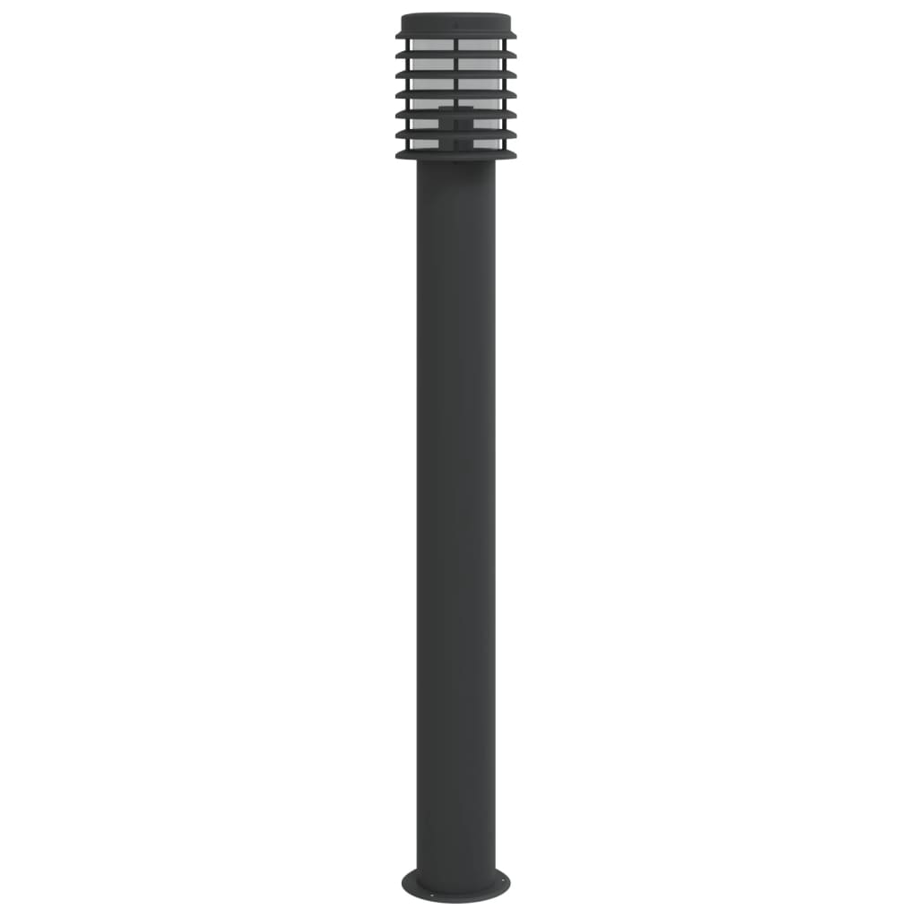 Outdoor Floor Lamp Black 110cm Stainless Steel