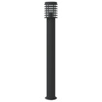 Outdoor Floor Lamp Black 110cm Stainless Steel