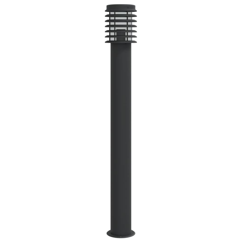 Outdoor Floor Lamp Black 110cm Stainless Steel
