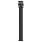 Outdoor Floor Lamp Black 110cm Stainless Steel